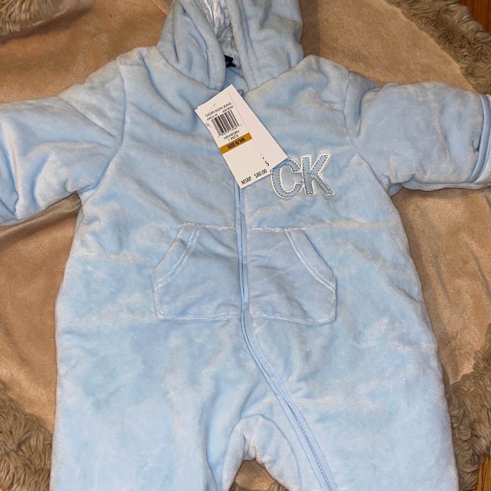 NWT Calvin Klein Baby Winter Onesie